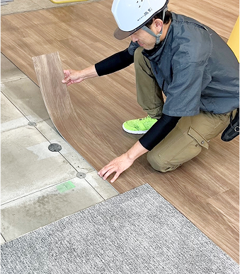 床施工中の高栄会会員