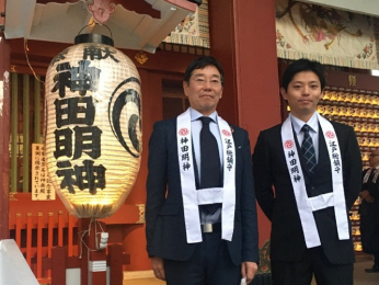 神田明神で安全祈願